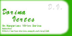 dorina vertes business card